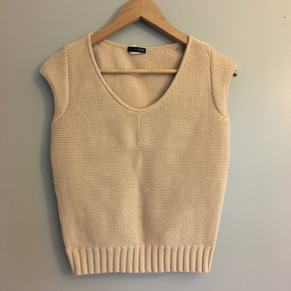 J crew short sleeve sweater vest Medium